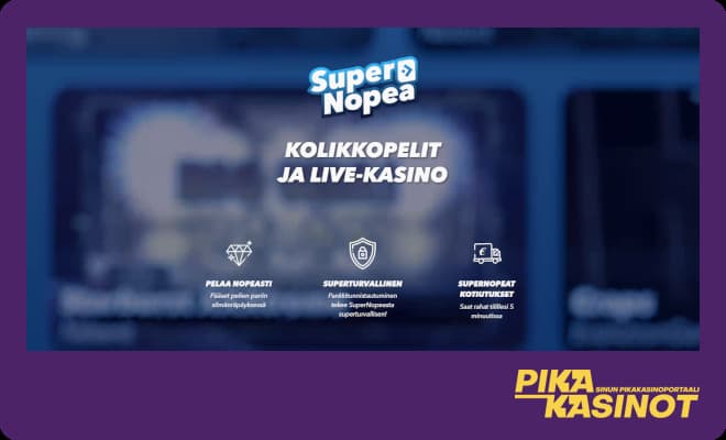 Supernopea kolme kovaa syytä valita