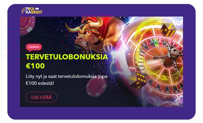 Night Rush Casino 100 € bonus