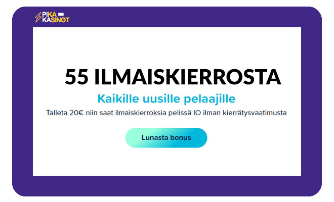 Loistokasino uudistu bonuksen heinäkuussa 2020