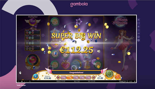 Gambola Casinolta tuli suuri voitto