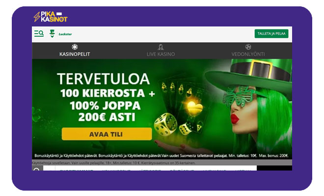 Keräsimme Luckster Casino kokemuksia