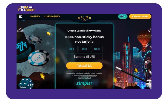 Slotflix Casino bonus