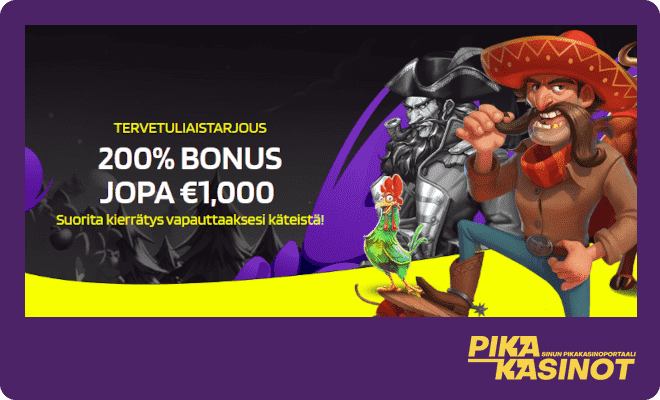 ProntoBet bonus on 200% non-sticky käteisbonus 200 € asti.