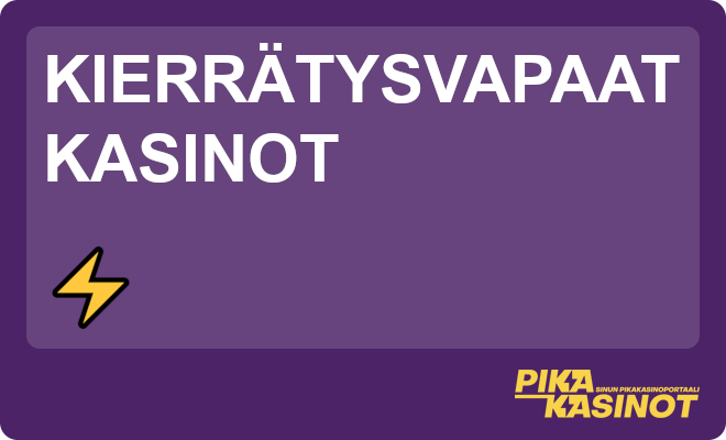 Kierrätysvapaat kasinot ovat usein niin kutsuttuja pikakasinoita.