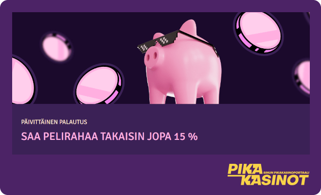 Hyödynnä PossuCasino cashback joka päivä.