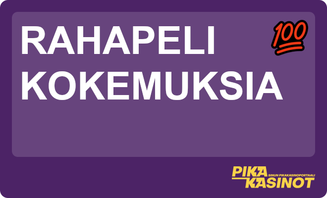 Rahapeli kokemuksia.