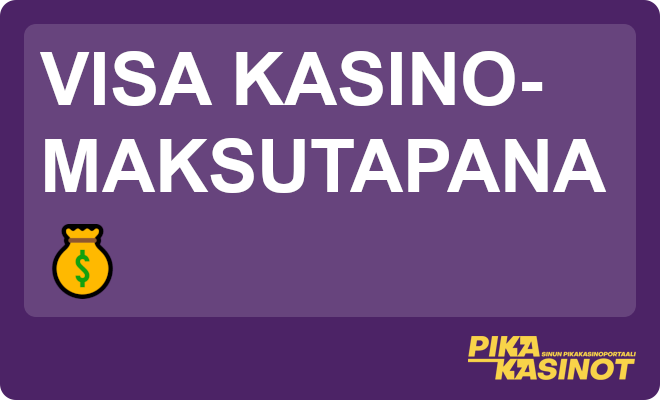 Visa kasino-maksutapana.