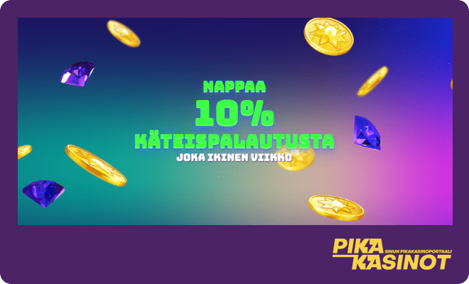 Reload kasino cashback maksetaan päivittäin.