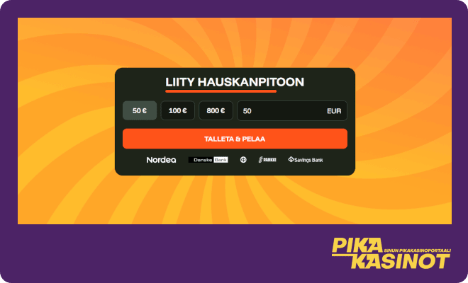 Hanki BetsBunny Casino kokemuksia Zimpler pikatalletuksella.