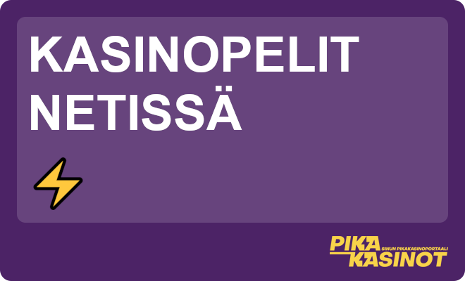 Kasinopelit netissä.