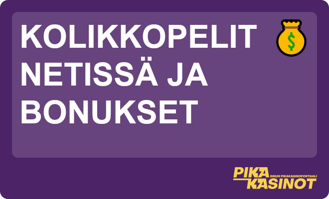 Kolikkopelit netissä ja bonukset.