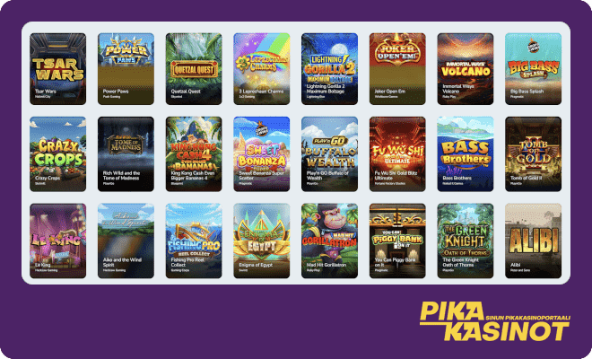 huippu casino ja hyvat pelifiltterit