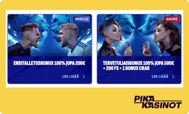 Tervetulobonuksia bitcoin casinolla.