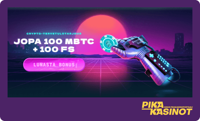Kryptotallettajan tervetulobonus.