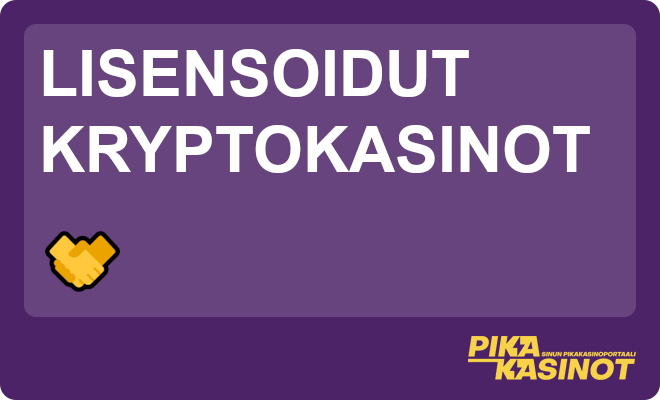 Lisensoidut kryptokasinot.