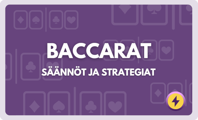 Baccarat säännöt ja strategiat.