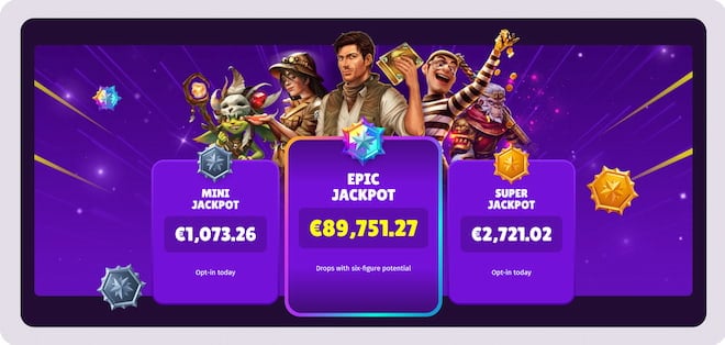 Jättipotteja Jackpot Cow Casinolla.
