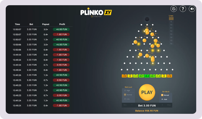 Bgamingin Plinko XY.