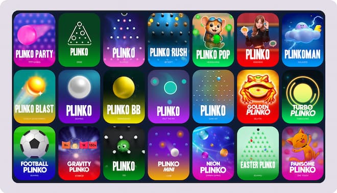 Plinko casino pelistä on monenlaisia verisoita.