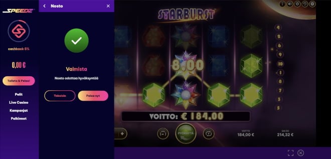 Speedz Casino kotiutus käy nopeasti Trumolla.