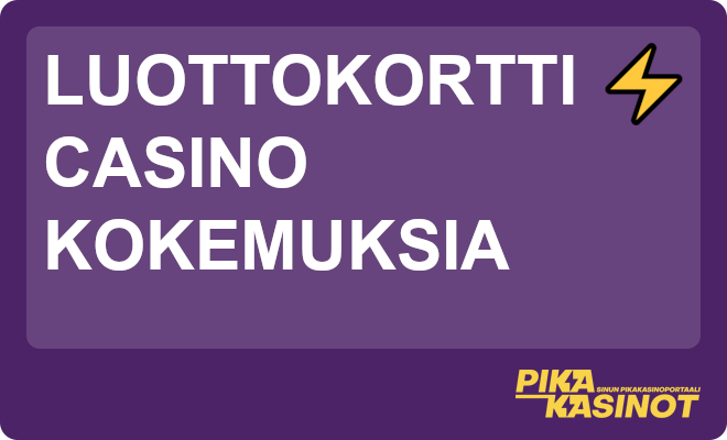 Luottokortti casino kokemuksia.