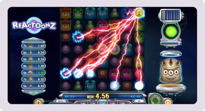 Reacroonz casino pelin demolition-toiminto.