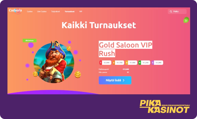 Hanki omia Cadoola Casino kokemuksia.