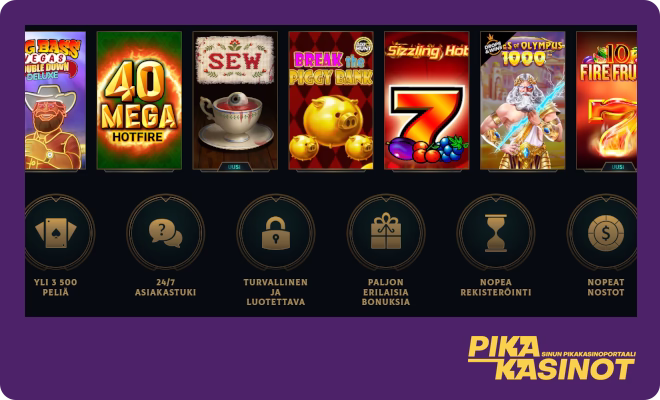 DollyCasino valikoima sisältää hyvät pelit ja ominaisuudet.