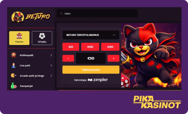 Hanki omia Beturo kasino kokemuksia pikana.