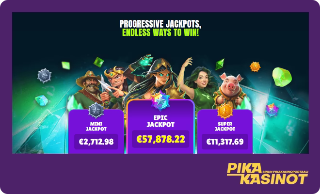 Spinarakasino kampanjat sisältävät jättipotteja.