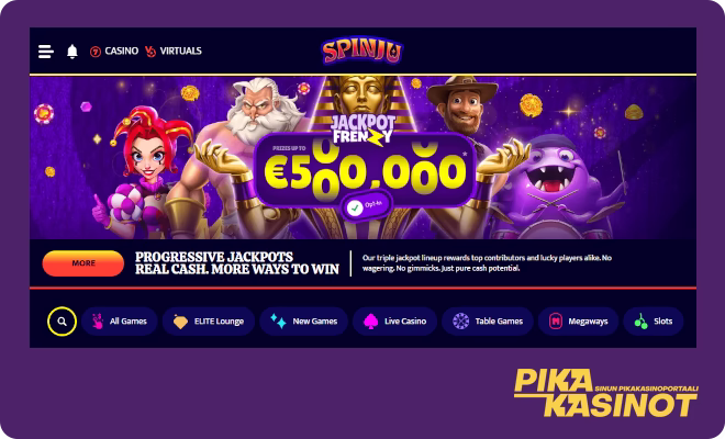 Spinjukasino kampanjat sisältävät myös käteispalautusta.
