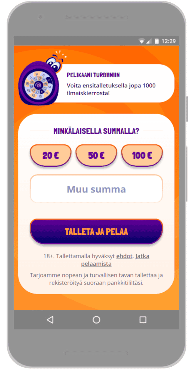 Tee ensitalletus.