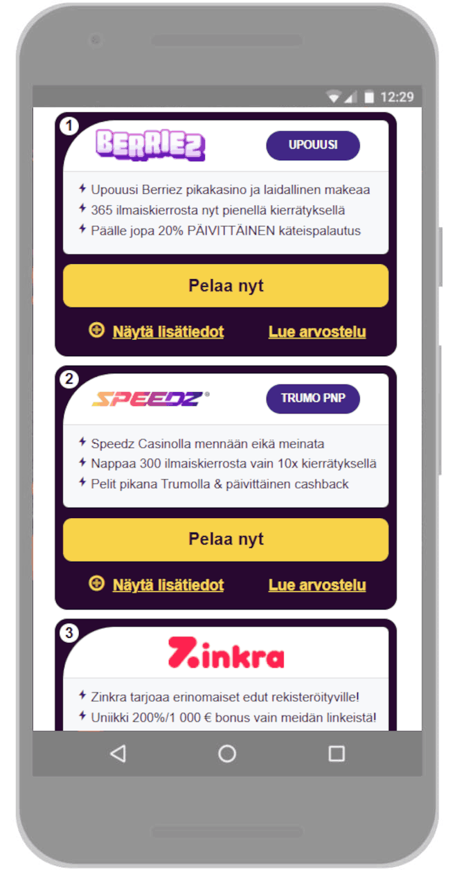 Valitse Kahnawake kasino.