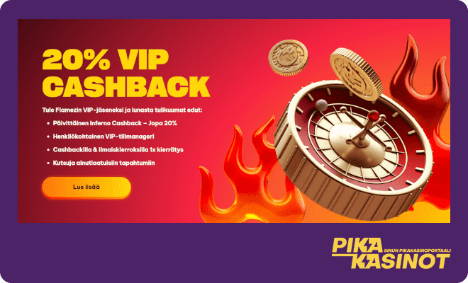 Cashback kuuluu monen Kahnawake kasinon kampanjavalikoimaan.