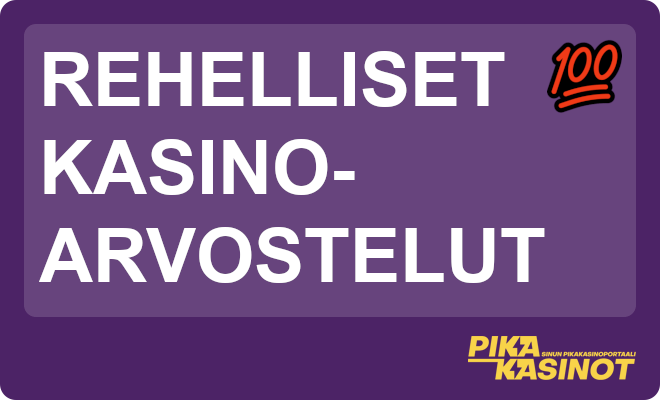 Rehelliset kasinoarvostelut.