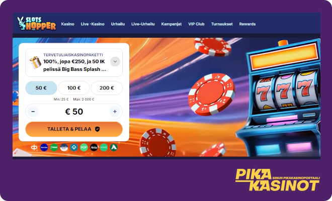 Hanki Slots Hopper kasino kokemuksia pikana.