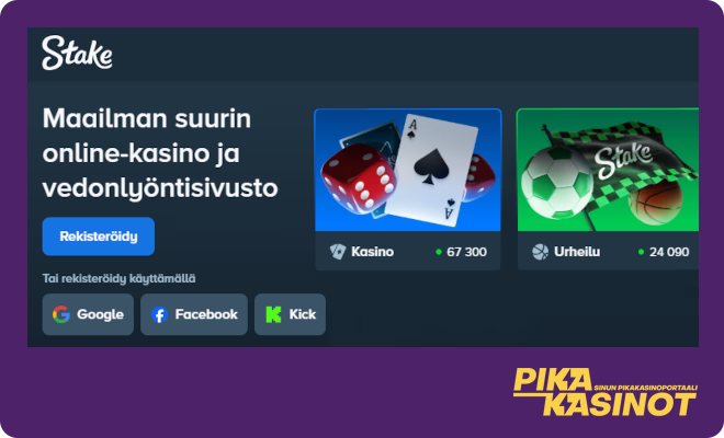 Hanki omia Stake kasino kokemuksia.