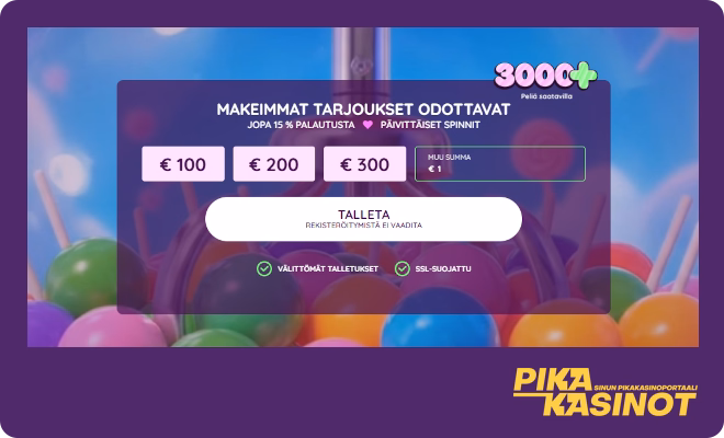 Hanki Tikkari Casino kokemuksia pikatalletuksella.