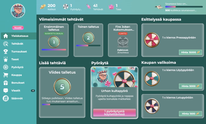 Hanki omia Urho kasino kokemuksia Urho Areenan bonusten kera.