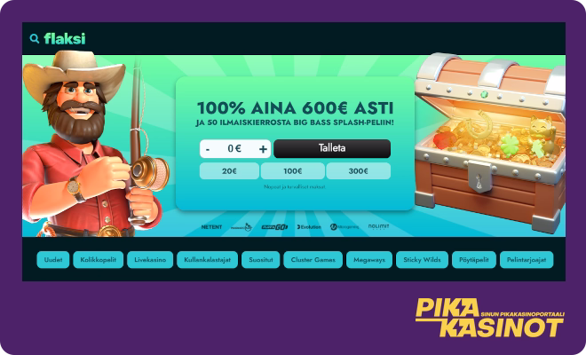 Hanki omia Flaksi kasino kokemuksia täysin verovapaasti.