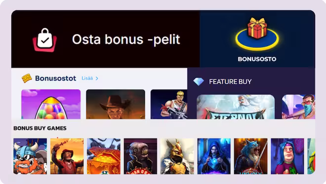 Ostobonus-pelit omana kategorianaan.