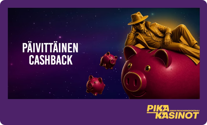 Salakasino kampanjat sisältävät myös päivittäisen cashbackin.