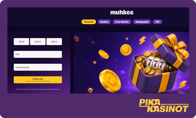 Hanki Muhkee Casino kokemuksia tekemällä pikatalletus.