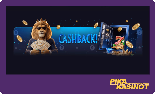 Hyödynnä SlotLion kasino cashback.