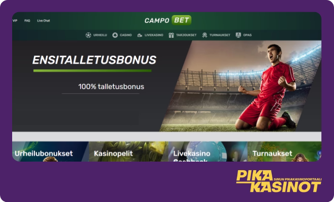Campobet kasino kokemuksia voi hankkia myös pikana.