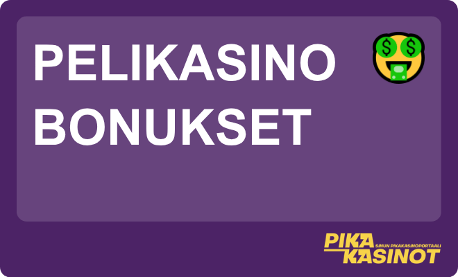 Pelikasino bonukset.