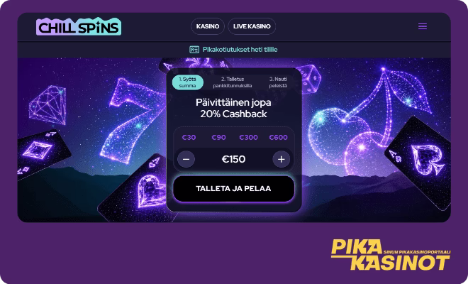 Hanki omia ChillSpins Casino kokemuksia ilman rekisteröitymistä.
