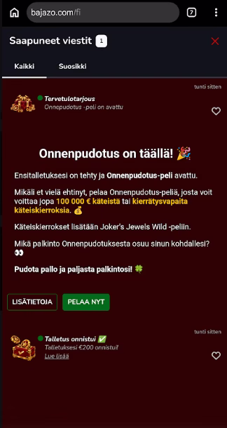 BajazoCasino talletus ja kotiutus ovat todella nopeita.
